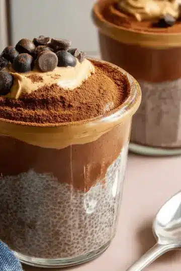 High-Protein Peanut Butter & Chocolate Chia Pudding