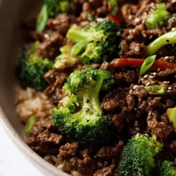 Ground Beef and Broccoli