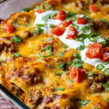 Easy Cheesy Ground Beef Enchiladas