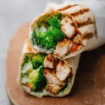 Grilled Chicken Broccoli Wraps