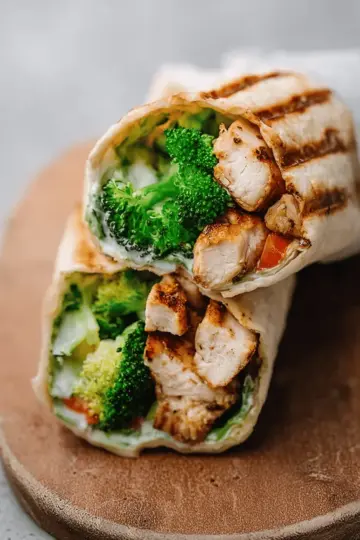 Grilled Chicken Broccoli Wraps