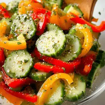 Cucumber and Bell Pepper Salad