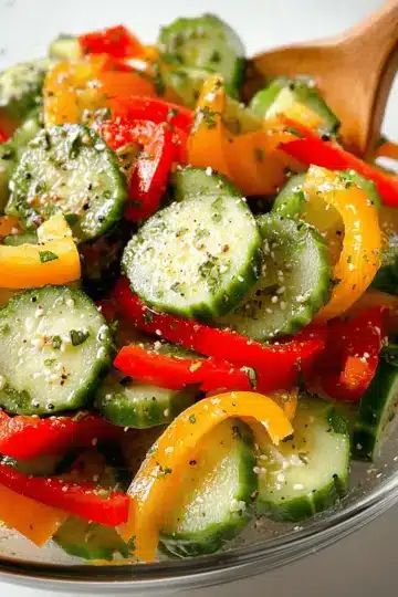 Cucumber and Bell Pepper Salad