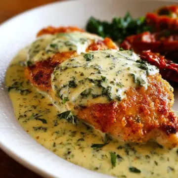 Chicken in Basil Cream Sauce