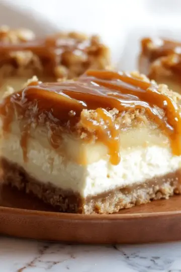 Caramel Apple Cheesecake Bars