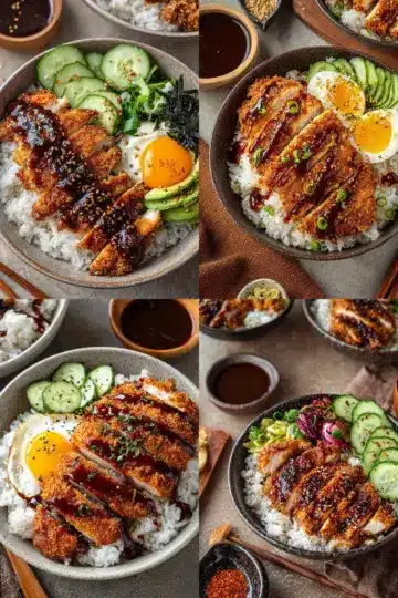 Chicken Katsu Rice Bowls