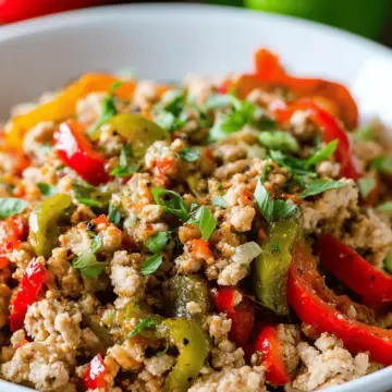 Ground Turkey and Peppers Recipe