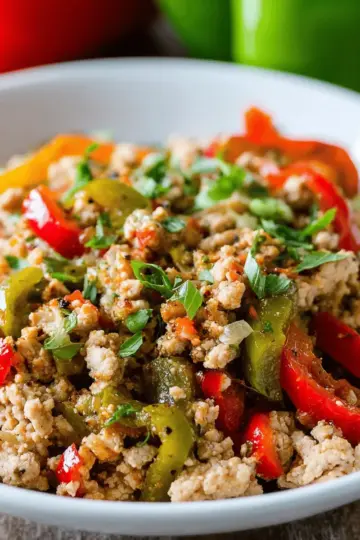 Ground Turkey and Peppers Recipe