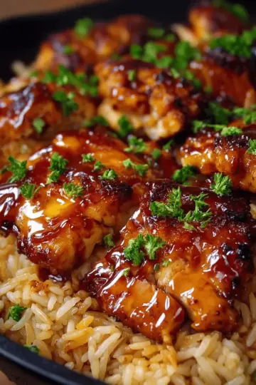 Honey BBQ Chicken & Rice