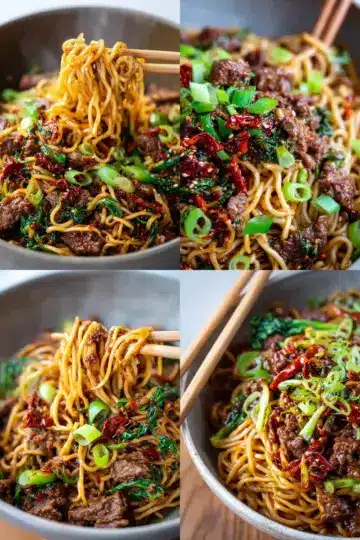 Caramelised Sticky Beef Noodles