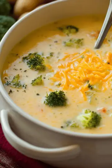 Cheddar Broccoli Potato Soup