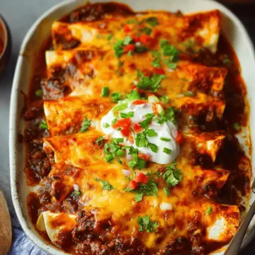 Beef Enchiladas {Easy Cheesy Recipe!}