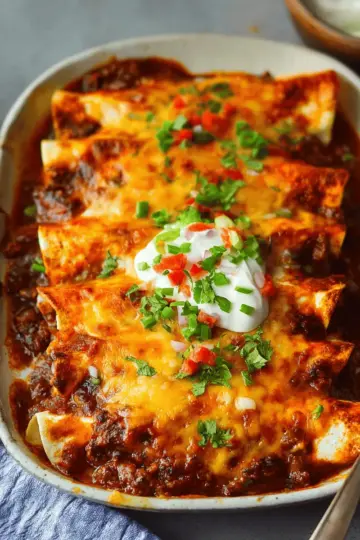 Beef Enchiladas {Easy Cheesy Recipe!}