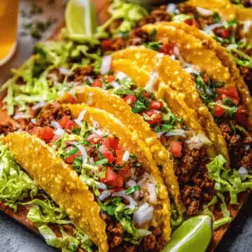 Crispy Beef Tacos (Baked Not Fried!)
