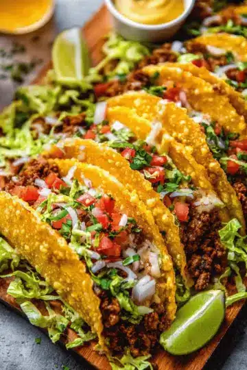 Crispy Beef Tacos (Baked Not Fried!)