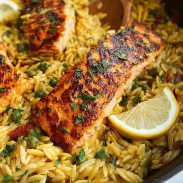 One-pan Lemon Orzo and Salmon