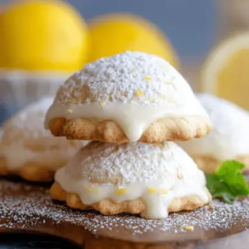 Italian Lemon Stuffed Cookies