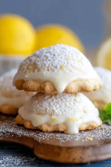 Italian Lemon Stuffed Cookies