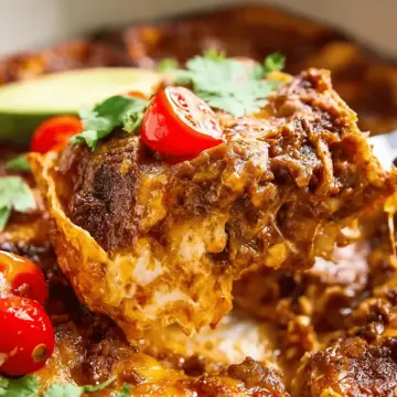 Slow Cooker Beef Enchilada Casserole