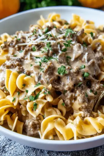 Ground Beef Stroganoff