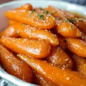 Slow Cooker Maple & Brown Sugar Glazed Carrots