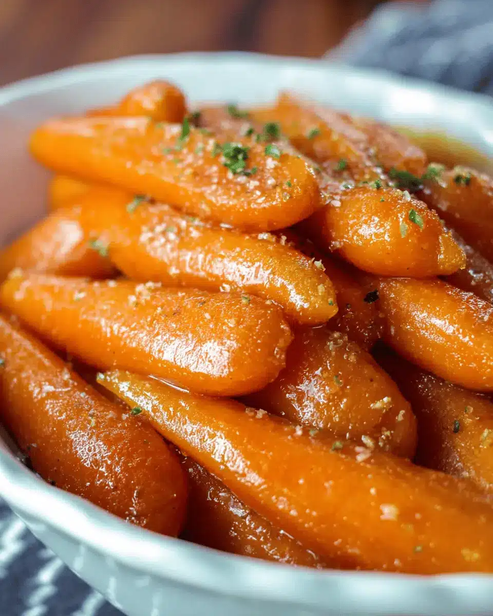 slow cooker maple brown sugar glazed carrots