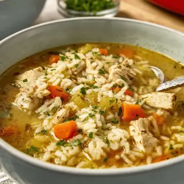 Hearty Chicken and Rice Soup