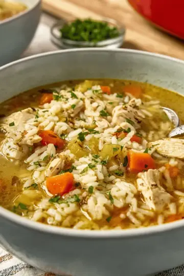 Hearty Chicken and Rice Soup