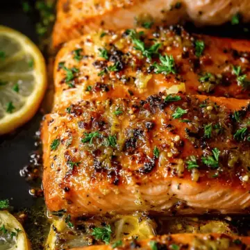 Honey Garlic Butter Baked Salmon