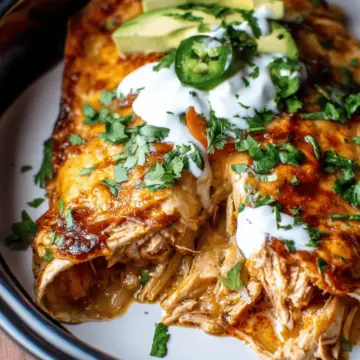 Slow Cooker Chicken Enchiladas