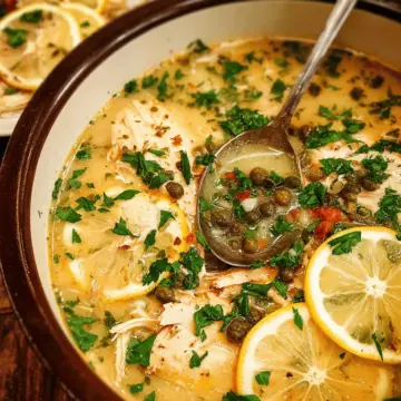Chicken Piccata Soup