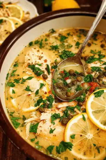 Chicken Piccata Soup