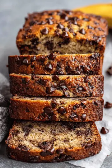 Super Moist Chocolate Chip Banana Bread