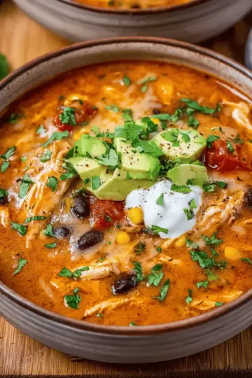 Creamy Chicken Enchilada Soup
