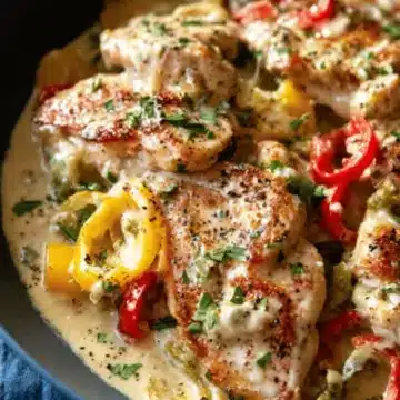 Creamy Pepperoncini Chicken Skillet