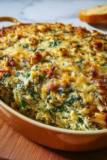 Amazing Spinach Artichoke Casserole