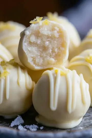 White Chocolate and Lemon Truffles
