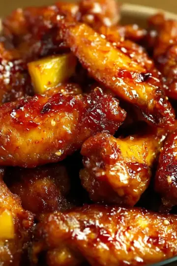 Best Brown Sugar Pineapple Wings Chicken – Baked Sticky Perfection