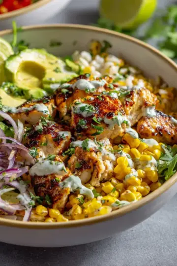 Smoky Street Corn Chicken Bowls (Easy and High-Protein)