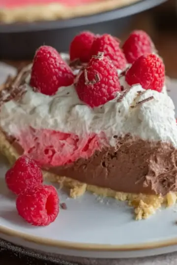 Chocolate Raspberry Cream Pie