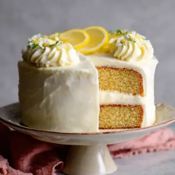 Lemon Layer Cake with Lemon Cream Cheese Buttercream