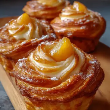 Peach Pie Cruffins
