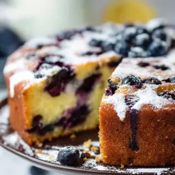 Blueberry Lemon Yoghurt Cake