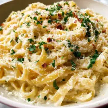 15 Minute Creamy Garlic Pasta