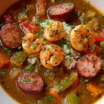 Easy Sausage and Shrimp Gumbo