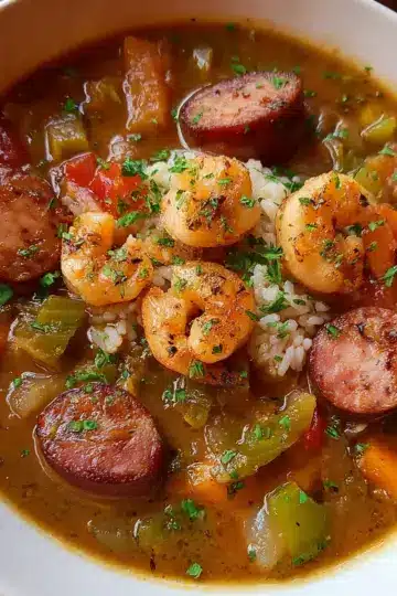 Easy Sausage and Shrimp Gumbo