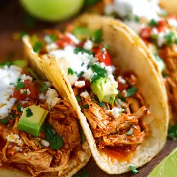 Shredded Chicken Tacos