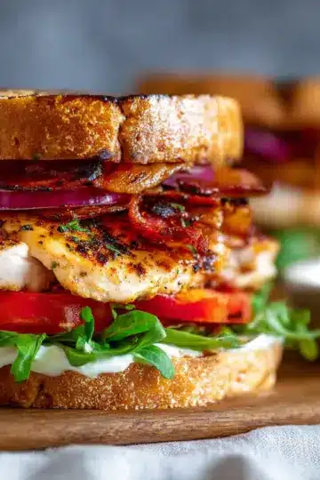 Grilled Chicken Club Sandwich Recipe