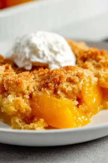 Peach Dump Cake