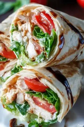 Easy Caprese Chicken Wraps Recipe